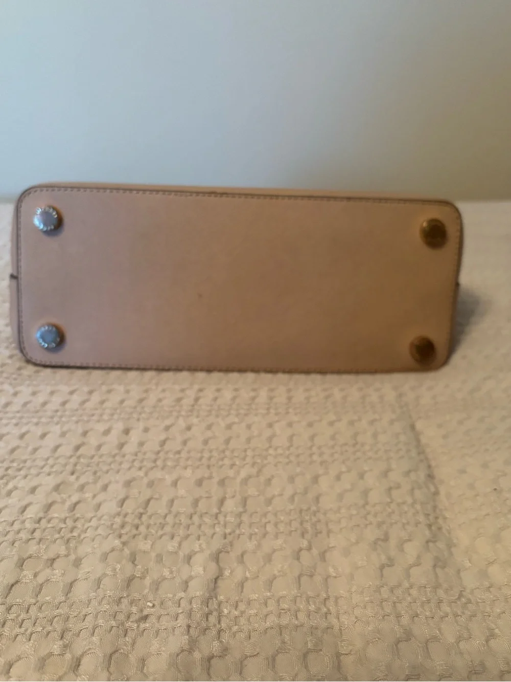 Michael Kors Blush Pink Dome Satchel with Gold Hardware